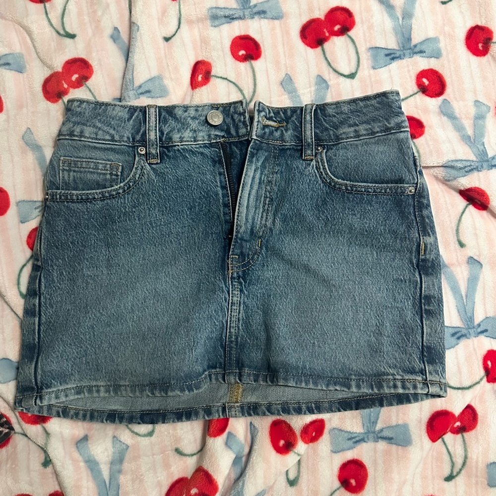 PacSun Blue Denim Mini Skirt
